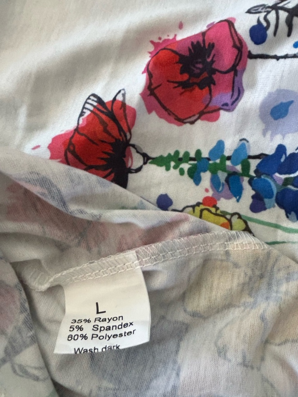 Sleeveless Woman’s White Floral Pintuck Swing Top Gorgeous Lightweight SZ L EUC - Picture 13 of 14